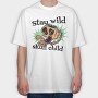 Wild Skull Child, Tricou Oversize Barbati (Unisex)