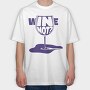Wine Glass Funny Quote Mug, Tricou Oversize Barbati (Unisex)