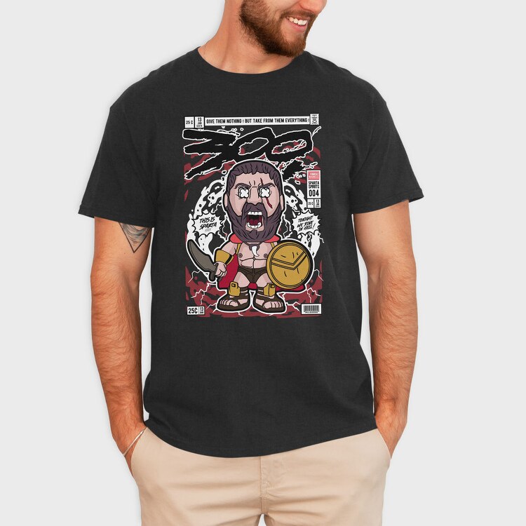 Sparta Warrior Roar, Tricou Barbati (Unisex)