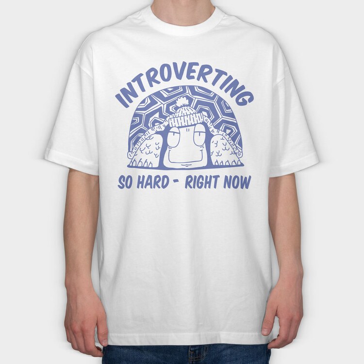 Winter Introverting, Tricou Oversize Barbati (Unisex)
