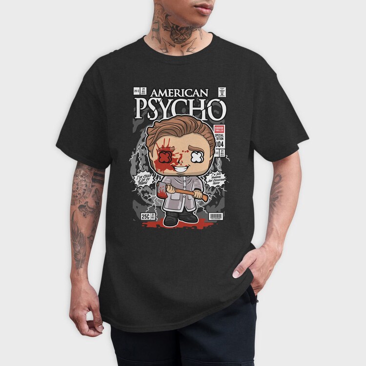 Psycho Horror Chibi, Tricou Barbati (Unisex)