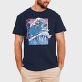 Skeleton Surf, Tricou Barbati (Unisex)