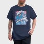 Skeleton Surf, Tricou Barbati (Unisex)