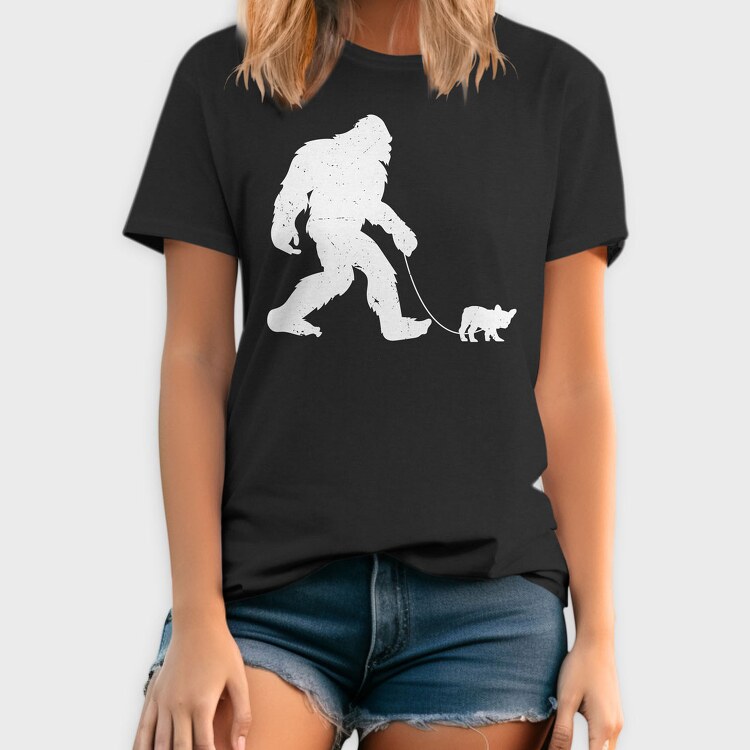 Bigfoot French Bulldog, Tricou Barbati (Unisex)