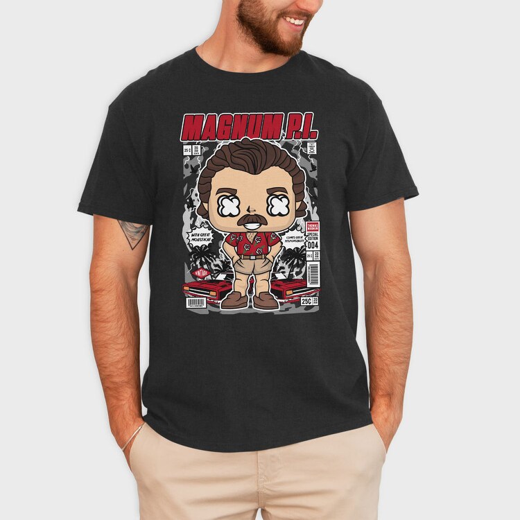 Magnus Mustache Man, Tricou Barbati (Unisex)