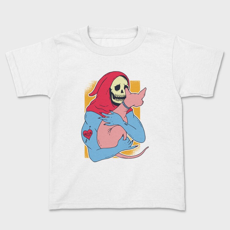 Skeleton Sphynx Cat, Tricou Copii