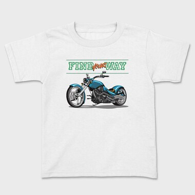 Find Your Way Motorcycle, Tricou Copii