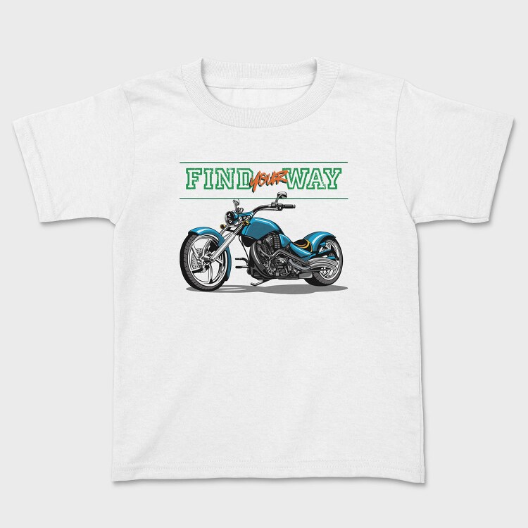 Find Your Way Motorcycle, Tricou Copii