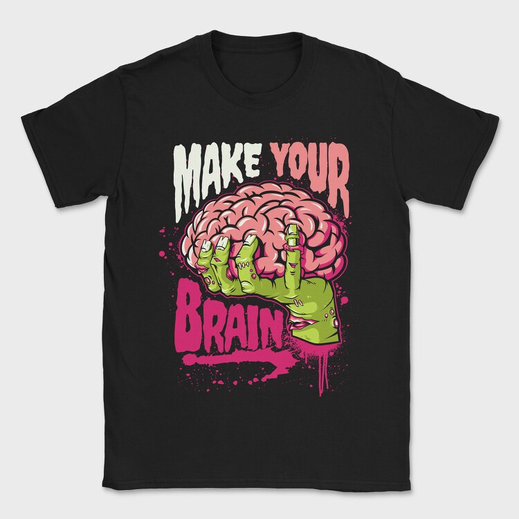 Zombie Brain Grab, Tricou Barbati (Unisex)