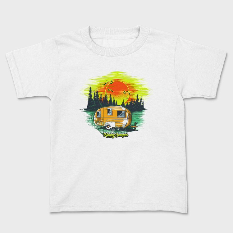 Happy Camper Sunset, Tricou Copii