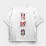 Mickey Minnie Friends, Tricou Oversize Barbati (Unisex)