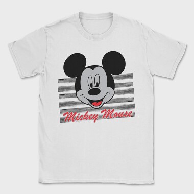 Mickey Mouse Stripes, Tricou Barbati (Unisex)