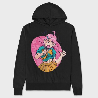Singing Girl Karaoke, Hanorac Oversize Barbati (Unisex)