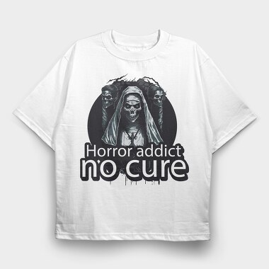 Undead Horror Addict, Tricou Oversize Barbati (Unisex)