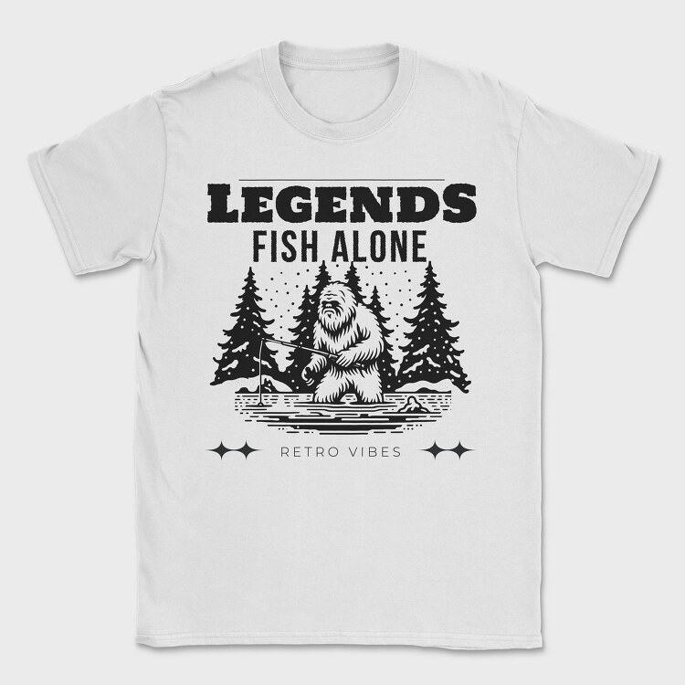 Yeti Fishing Outdoor Adventure, Tricou Barbati (Unisex)