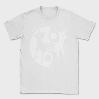 Yin Yang Deer Throw Pillow, Tricou Barbati (Unisex)