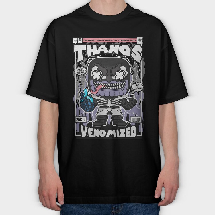 Venomized Horror Comic, Tricou Oversize Barbati (Unisex)