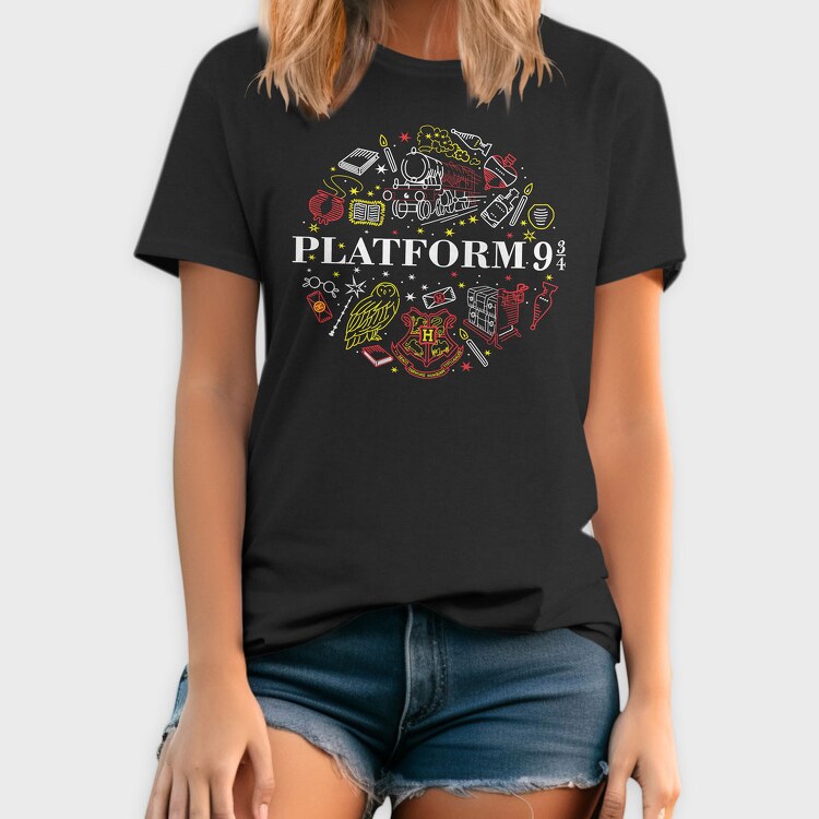 Platform 9 Harry Potter, Tricou Barbati (Unisex)