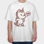 Grumpy Denial Unicorn No, Tricou Oversize Barbati (Unisex)