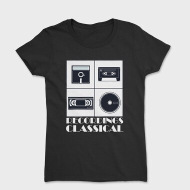 Vintage Audio Cassette Classical, Tricou Femei