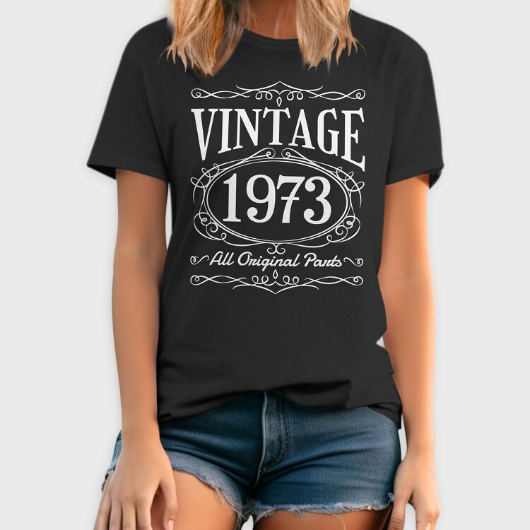 Vintage Birthday, Tricou Barbati (Unisex)
