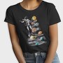 Astronaut Planets Christmas Tree, Tricou Femei