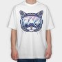 Cat Ski Glasses Skii, Tricou Oversize Barbati (Unisex)