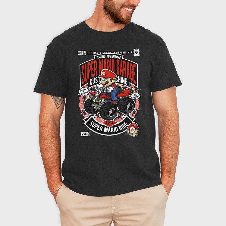 Mario Monster Race, Tricou Barbati (Unisex)
