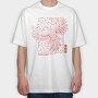 Halftone Spring Bird, Tricou Oversize Barbati (Unisex)