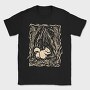 Squirrel Animal In Forest Lino Art, Tricou Barbati (Unisex)