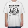 Yeti Fishing Outdoor Adventure, Tricou Oversize Barbati (Unisex)