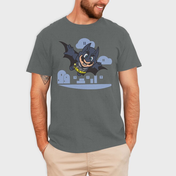 Batman Mario, Tricou Barbati (Unisex)