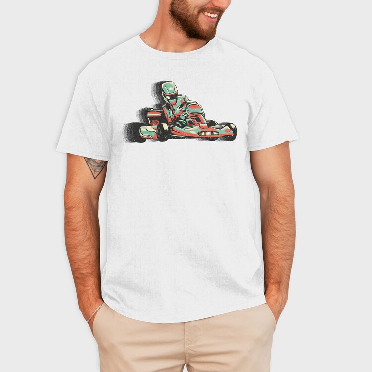 Fast Moving Kart, Tricou Barbati (Unisex)