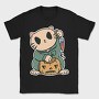 Halloween Cat Lucky, Tricou Barbati (Unisex)