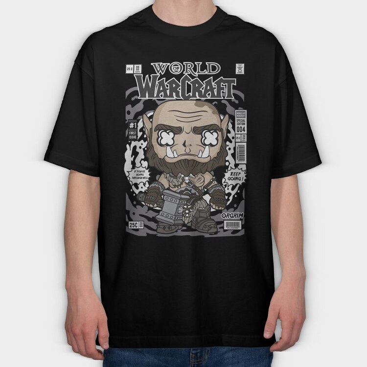 Warcraft Beast, Tricou Oversize Barbati (Unisex)