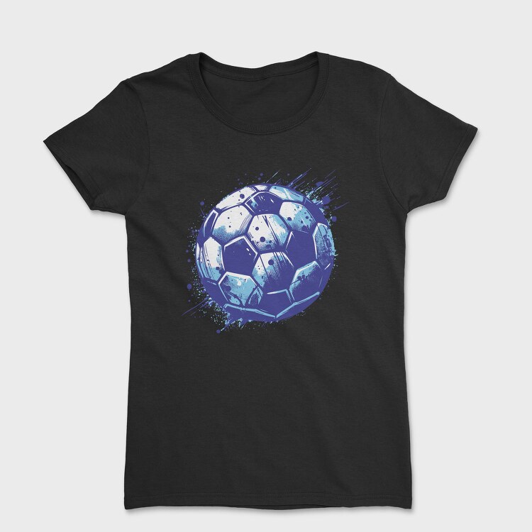 Grunge Soccer Ball Football, Tricou Femei