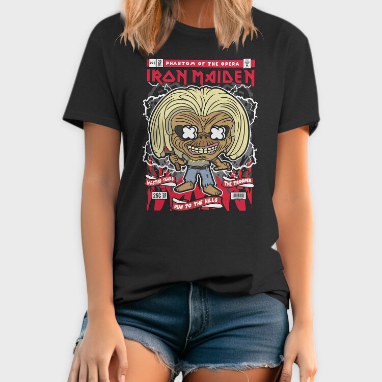 Iron Maiden Comic Tee, Tricou Barbati (Unisex)