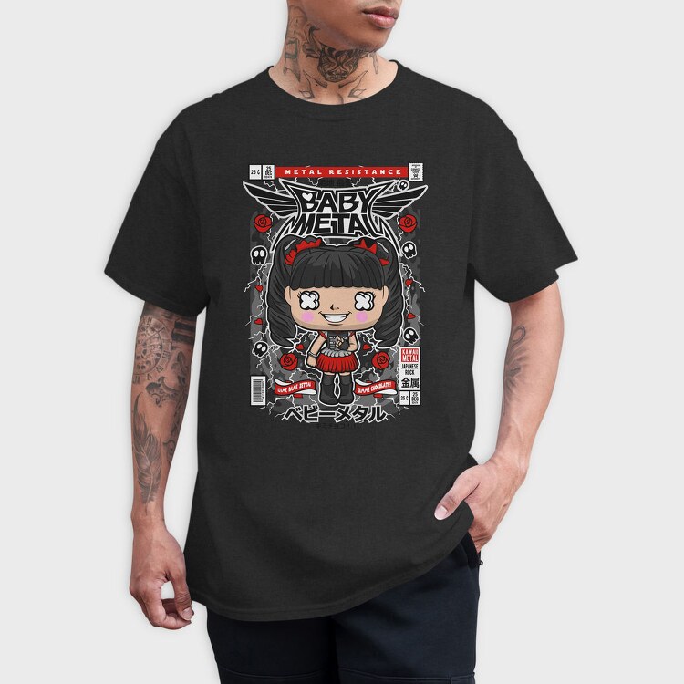 Metal Baby Kawaii, Tricou Barbati (Unisex)