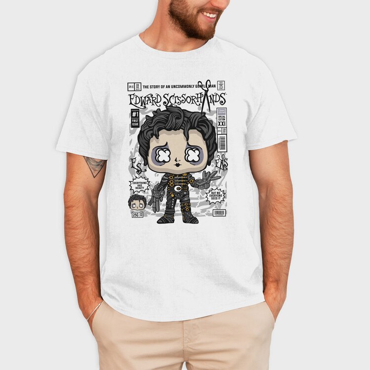 Edward Scissorshands, Tricou Barbati (Unisex)