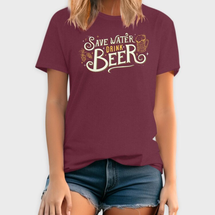 Save Water Drink Beer, Tricou Barbati (Unisex)