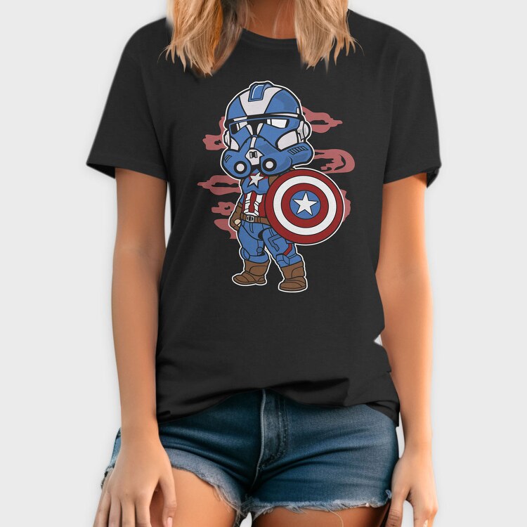 Captain America Stormtrooper, Tricou Barbati (Unisex)