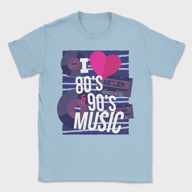 80 S and 90 S Music, Tricou Barbati (Unisex)