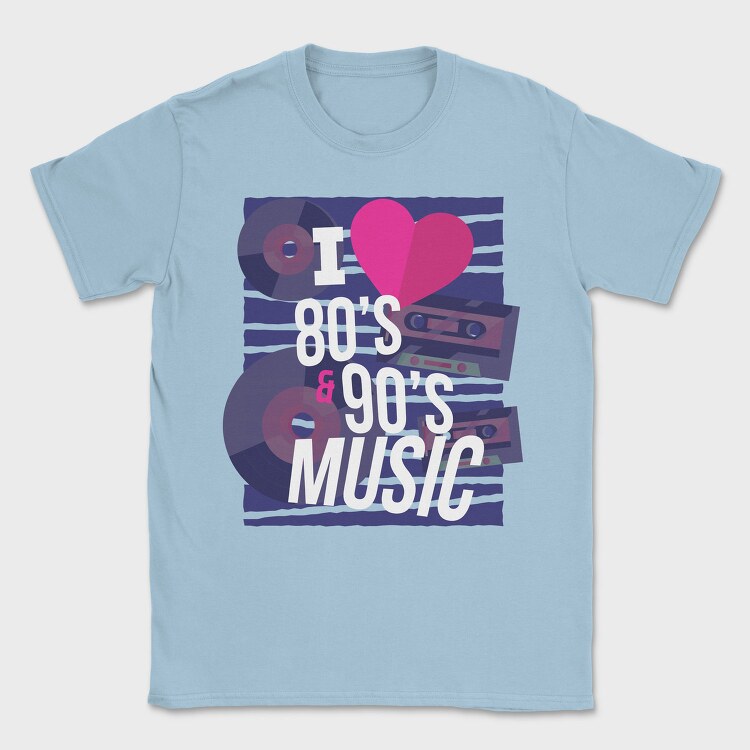 80 S and 90 S Music, Tricou Barbati (Unisex)
