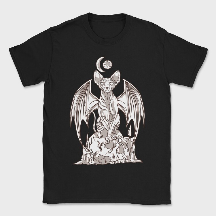 Evil Sphynx Cat, Tricou Barbati (Unisex)