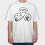 Gut Feeling Full Of Nc, Tricou Oversize Barbati (Unisex)