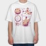 Guinea Pig Boba Tea Love, Tricou Oversize Barbati (Unisex)
