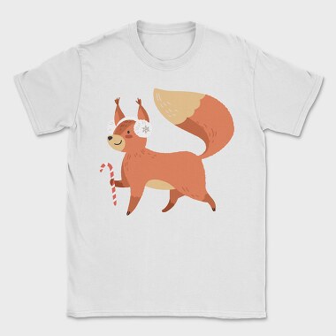 Squirrel Candy Cane, Tricou Barbati (Unisex)