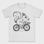 Squirrel On A Bike, Tricou Barbati (Unisex)