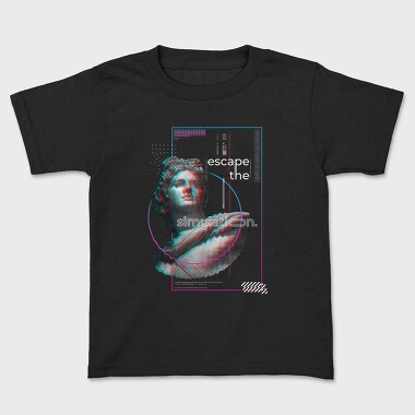 Statue Glitch Quote 1, Tricou Copii