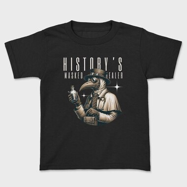 Steampunk Plague Mask Pest, Tricou Copii